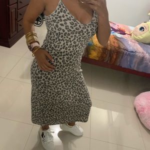 Animal print dress